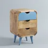 Solid wood  Braith blue Bedside table Buy Online