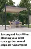 Basic steps when planning your balcony and patio space in your home garden