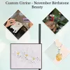 Customized November Birthstone Jewelry: Charm of Citrine