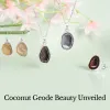 Coconut Geode Charms: Exploring Nature's Cracked Coconut