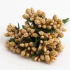 Gold Berry Artificial Spray 