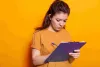 Women taking notes