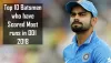 List of Top 10 Batsmen with Most runs in ODI 2018