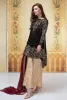 Embroidered Masoori Dress with Jamawar