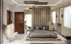 Master Bedroom With Wall Panel Design | 9958524412