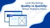 Link Building: Quality vs. Quantity- What Matters More?