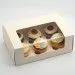 6 Cup cake - Antique white Pelle - Boxes