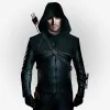 Stephen Amell Green Arrow Jacket Costume - Stinson Leathers