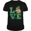 Love Poodle St Patricks Day Green Shamrock T-shirt T Shirt