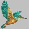 King Fisher Digitized Embroidery Design | Cre8iveSkill
