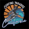 Surfing Paradise Embroidery Design | Cre8iveSkill