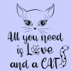 Cat Line Vector Art Typography Lettering design | Cre8iveSkill