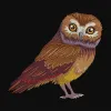 Saw Whet Owl Machine Embroidery Design | Cre8iveSkill