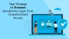 Top 10 Ways To Protect WordPress Login From Unauthorized Access