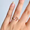 Sterling silver moonstone ring