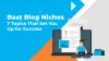 Best Blog Niches: 7 Topics That Set You Up For Success