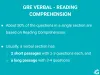 gre reading comprehension