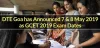DTE Goa has Announced 7 &amp; 8 May as GCET 2019 Exam Dates
