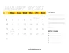 Printable Calendar 2021 with Holidays Yearly, Monthly, Doc, PDF, Blank