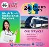 King Train Ambulance Services from Ranchi and Guwahati for Medical Transportation