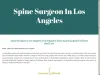 With the latest spine surgery techniques, Dr. Todd Gravori is a renowned spine surgeon in Los Angeles. Call 888-75-SPINE to schedule an appointment now!