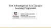 How Advantageous Is A Distance Learning Programme
