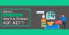 Benefits of ASP.Net in Data science?