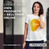Custom printed women t shirt