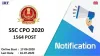 SSC CPO 2020 Notification Out 