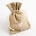 Hessian Bag With Large Hearts, Large Hearts Hessian Favour Bags - Ashprint London