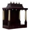 Buy Dark Maroon Wood Pooja Mandir &amp; Temples Without Door Online In India Up To 55% off  | icarefurnishers