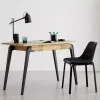 STUDY TABLE WITH 1 DRAWER IN NATURAL AND BLACK COLOR