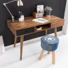 Buy Study Table With 2 Drawers In Brown And Black Color Online In India @ Best Prices | icarefurnishers