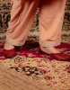 Shop the ladies Peach silk velvet pants