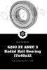 6203 ZZ ABEC 3 Radial Ball Bearing 17x40x12