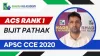 Mr. Bijit Pathak ACS Rank-1 ( APSC CCE)-2020