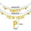 Glitter Gold Happy New Year Banner in Dubai
