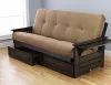Wood Frame Futon Good For Mattresses