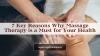 Explore 7 important reasons why massage therapy matters for your health. Experience the relief and wellness you deserve – book a session today!