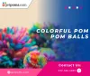 Shop Colorful Pom Pom Balls in USA