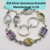 925 Silver Gemstone Bracelet Manufacturer in US