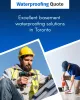 Basement Waterproofing Toronto | Improve Your Living Conditions