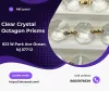 Clear Crystal Octagon Prisms