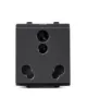 Buy Opale - 6A, 2/3 Pin Socket with Shutter, Dark Grey Online at Best Prices - Sockets - Schneider Electric India