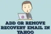 How to Add New Recovery Email to Your Yahoo Account? - Contact Yahoo