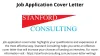 Job Application Cover Letter