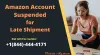 Amazon Account Suspended for Late Shipment