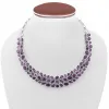 Amethyst Long Statement Necklaces