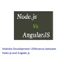 Web Application Development: Difference between Node.js and Angular.js