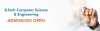Admission Open 2022 for B.Tech Computer Science & Engineering Course